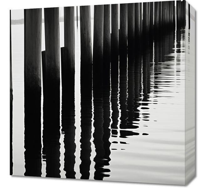 Obraz 50x50cm Rytm Wody i Drewna zdjęcie 1