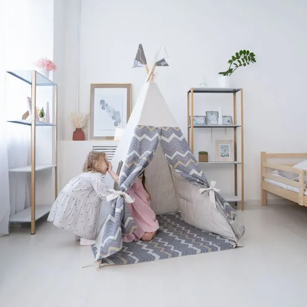 namiot tipi lniany kolorowy MAŁPISZON zdjęcie 10