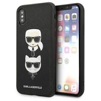 Karl Lagerfeld KLHCI65SAKICKCBK iPhone XS Max czarny/black hardcase Saffian