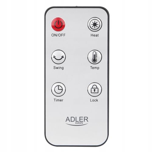 TERMOWENTYLATOR CERAMICZNY LED Z PILOTEM + TIMER 200W AD7738 - DE-AD7738 na Arena.pl
