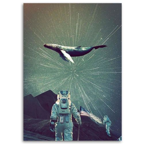 Deco Panel, Astronauta i wieloryb 40x60 na Arena.pl