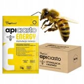 Pokarm ciasto dla pszczół - APICIASTO energy 10szt x 1kg- Apifood, karton