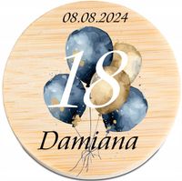OTWIERACZ DREWNIANY personalizacja PODZIĘKOWANIE DLA GOŚCI OSIEMNASTKA