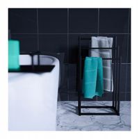 Wieszak łazienkowy WOLNOSTOJĄCY na ręczniki Mark Adler Level 6.0 CZARNY