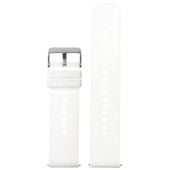 Pasek gumowy do zegarka U27 - biały/srebrny - 20mm