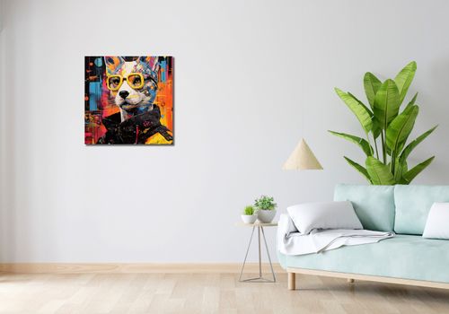 Obraz 60x60cm Kot w Miejskim Stylu na Arena.pl