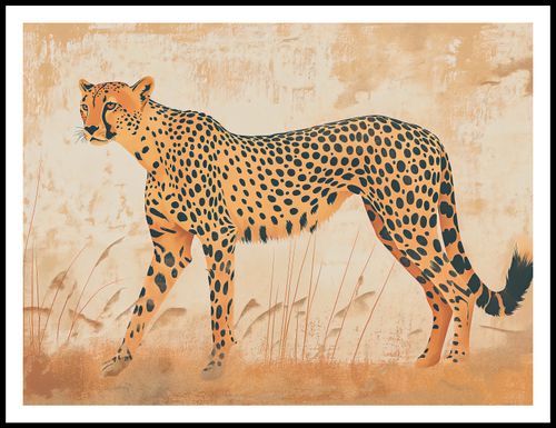 Plakat 100x75cm Gepard w Ruchu na Arena.pl