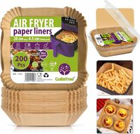 200x WKŁAD AIR FRYER PAPIER DO FRYTKOWNICY BEZTŁUSZCZOWEJ PIECZENIA zestaw