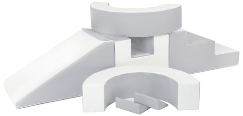 Zestaw 7 klocków piankowych Hoop (biały,szary) na Arena.pl