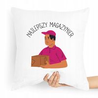 Poduszka Prezent Dla Najlepszego Magazyniera Z Nadrukiem Ze Zdjęciem