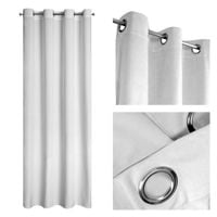 Zasłona gotowa na przelotkach Eurofirany 140X250 MELANIE biały