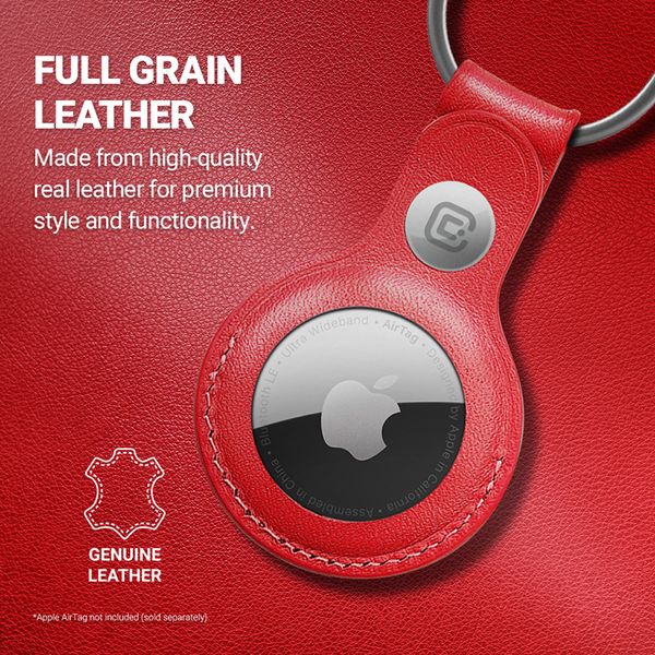 ND38_CRG-ATL-RED Crong Leather Case with Key Ring zdjęcie 6