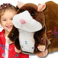 GADAJĄCY INTERAKTYWNY CHOMIK 16CM GADUŁA PRZEDRZEŹNIACZ GADAJĄCA ZABAWKA