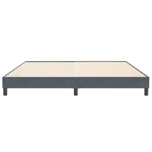 Łóżko Box Spring bez materaca Ciemnoszary 200x210 cm Aksamit na Arena.pl