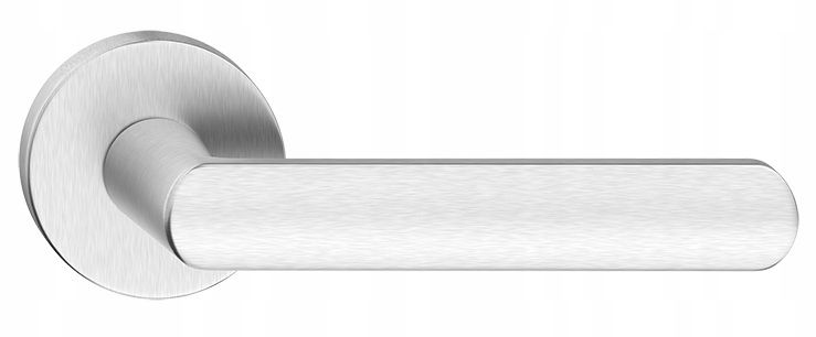 KLAMKA DRZWIOWA LUNA SLIM CHROM SZCZOTKOWANY MAT zdjęcie 2