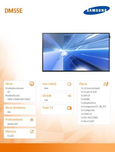 Samsung 55'' DM55E na Arena.pl