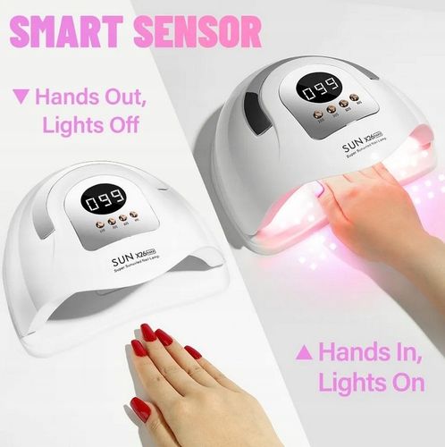 Lampa do paznokci UV Dual LED SUN X26 MAX 380W aż 81diód mocna na Arena.pl