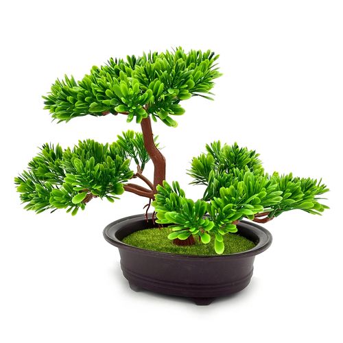 BONSAI W DONICZCE ROŚLINA DEKORACYJNA SZTUCZNE DRZEWKO 25 cm na Arena.pl
