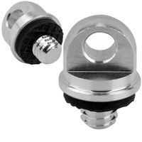 uchwyt na pasek 1/4" śruba aparatu gimbala 19 mm aluminium guma srebrny
