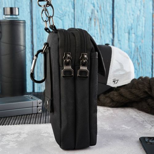 męska saszetka na ramie z cordury czarna  sp-03-bl na Arena.pl