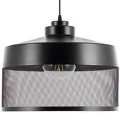 Lampa wisząca metalowa czarna CARDENER