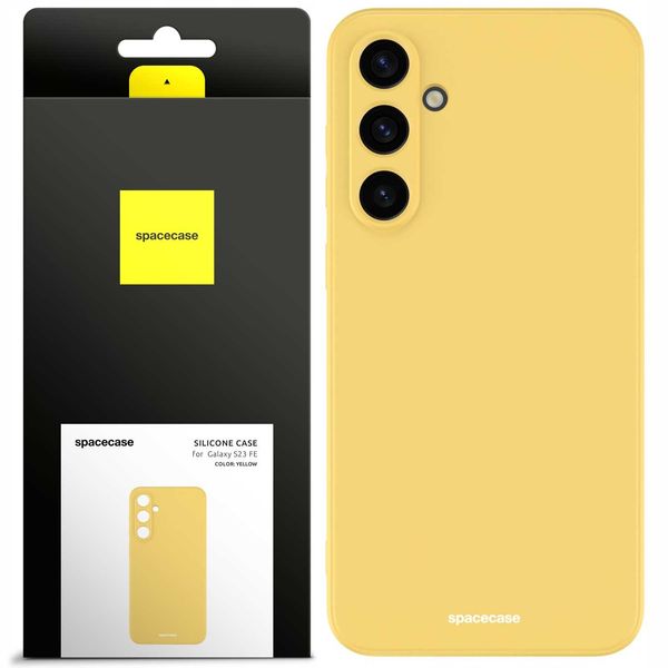 Spacecase Silicone Case Galaxy S23 FE yellow zdjęcie 1