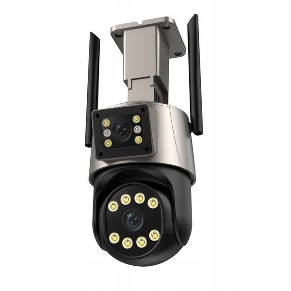PODWÓJNA KAMERA WIFI IP SMART ZEWNĘTRZNA OBROTOWA 2x 3MPx DETEKCJA 6MPx 6MP zdjęcie 10