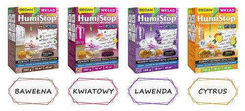 HUMISTOP WKŁAD ZAPAS DO POCHŁANIACZA WILGOCI X 5 + ODKAMIENIACZ GRATIS na Arena.pl