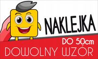 NAKLEJKI WLEPY personalizowane dowolny wzór grafika kształt 50cm