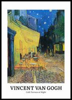 Plakat 50x70cm Design Cafe Terrace, Van Gogh Vintage do Salonu