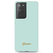 guess guhcs21llslmglb s21 ultra g998 niebieski/blue hardcase silicone
