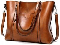 Torebka Skórzana Czarna A4 Pojemna Duża Klasyczna