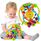 Sensoryczna KULA Muzyczna Grzechotka Korale 6m+