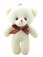 Breloczek Przywieszka Miśiek Teddy Bear Maskotka Pacynka White Przytulanka