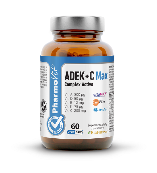 Witamina Adek + C Complex 60 KapsuŁek Bezglutenowe - Pharmovit zdjęcie 1