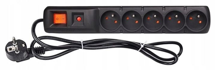 ACAR F5 listwa przeciwprzepięciowa 5 gniazd 1,5m zdjęcie 14