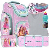 ZESTAW 5 ELEMENTY TORNISTER SZKOLNY BARBIE PLECAK PIÓRNIK WOREK