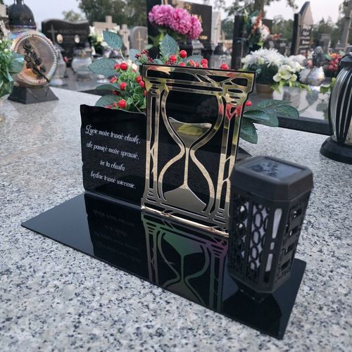 SOLARNY ZNICZ Led Statuetka NA CMENTARZ GRÓB DUŻA Lampka Led z Grawerem na Arena.pl