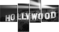 100 55CM OBRAZ 4 ELEM NIGHT IN HOLLYWOOD PŁÓTNO DRUK