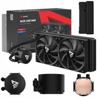 Chłodzenie wodne do procesora CPU Savio NOX 240mm 1800 obr/min. Czarny