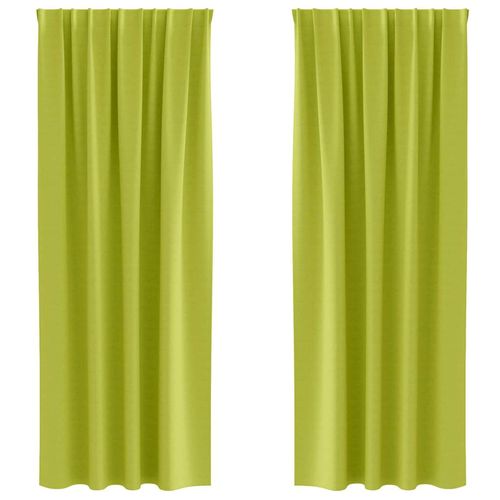 Zasłony z zasłonami 2 pcs zielone jabłuszko Poliester na Arena.pl