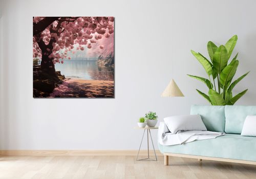 Obraz 100x100cm Spokój Sakury na Arena.pl