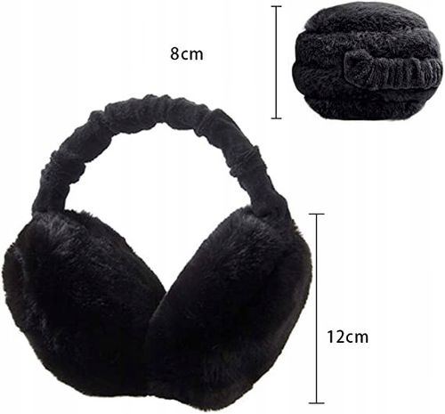 NAUSZNIKI ZIMOWE JESIENNE NA USZY CIEPŁE FUTERKO PLUSZOWE REGULOWANE na Arena.pl