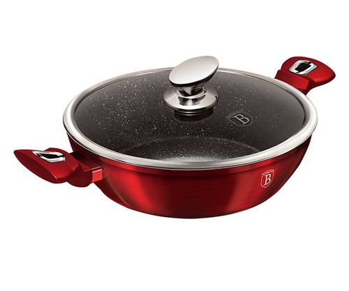garnek granitowy 28cm berlinger haus red metallic line bh-1263 na Arena.pl