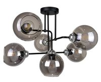 Lampa sufitowa 6xE27 COSMO BLACK/SILVER