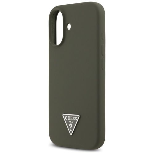 Etui Guess Silicone Triangle Logo MagSafe do iPhone 17 khaki na Arena.pl