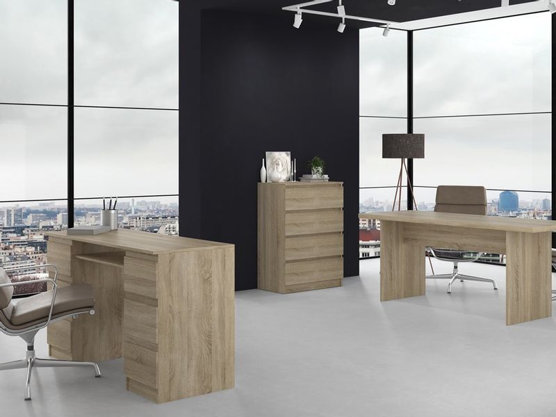 M4 MALWA KOMODA 4 SZUFLADY SONOMA KOMPLET zdjęcie 3