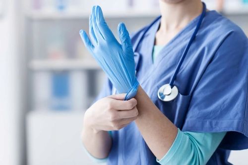 rękawice nitrylowe 100 sztuk / niebieskie / rozmiar: 9 - l / nitrylex na Arena.pl