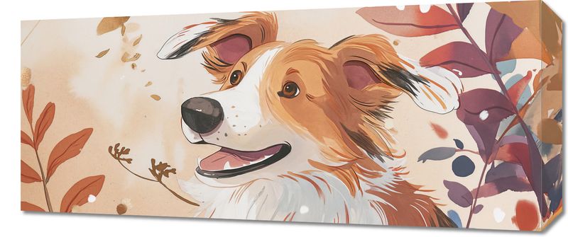 Obraz 70x30cm Collie Jesienną Porą zdjęcie 1