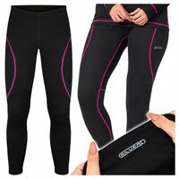 Spodnie Termoaktywne Damskie S M Różowe Legginsy Bielizna Termiczna